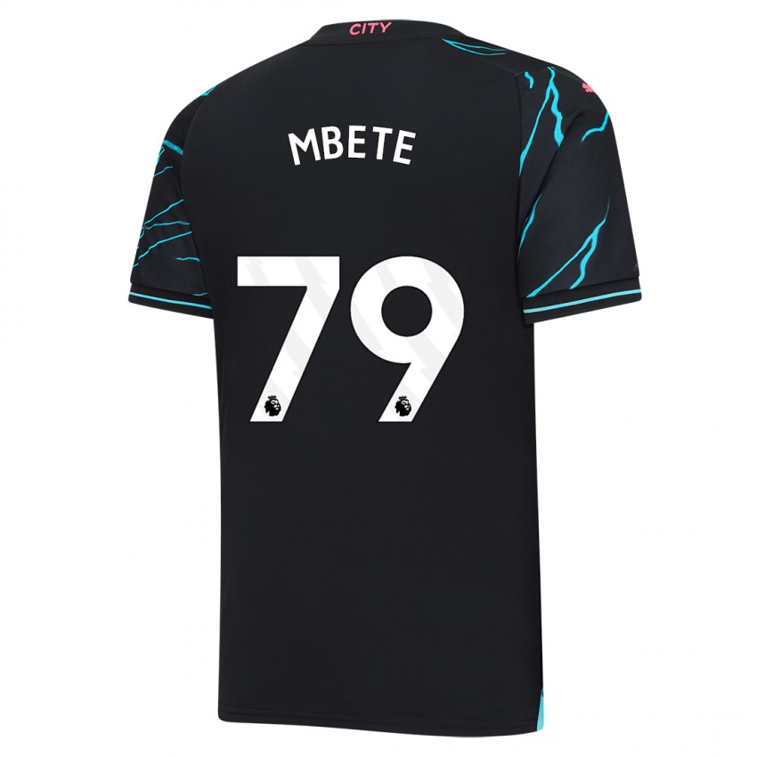 Kinder Luke Mbete #79 Dunkelblau Ausweichtrikot Trikot 2023/24 T-Shirt Österreich