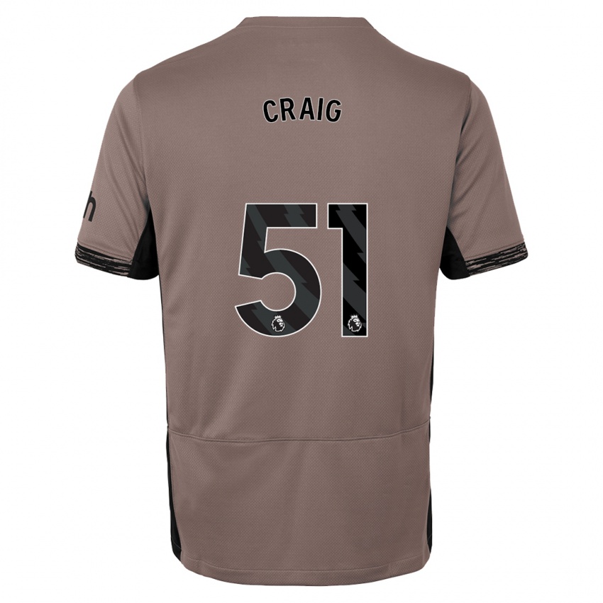 Kinder Matthew Craig #51 Dunkelbeige Ausweichtrikot Trikot 2023/24 T-Shirt Österreich