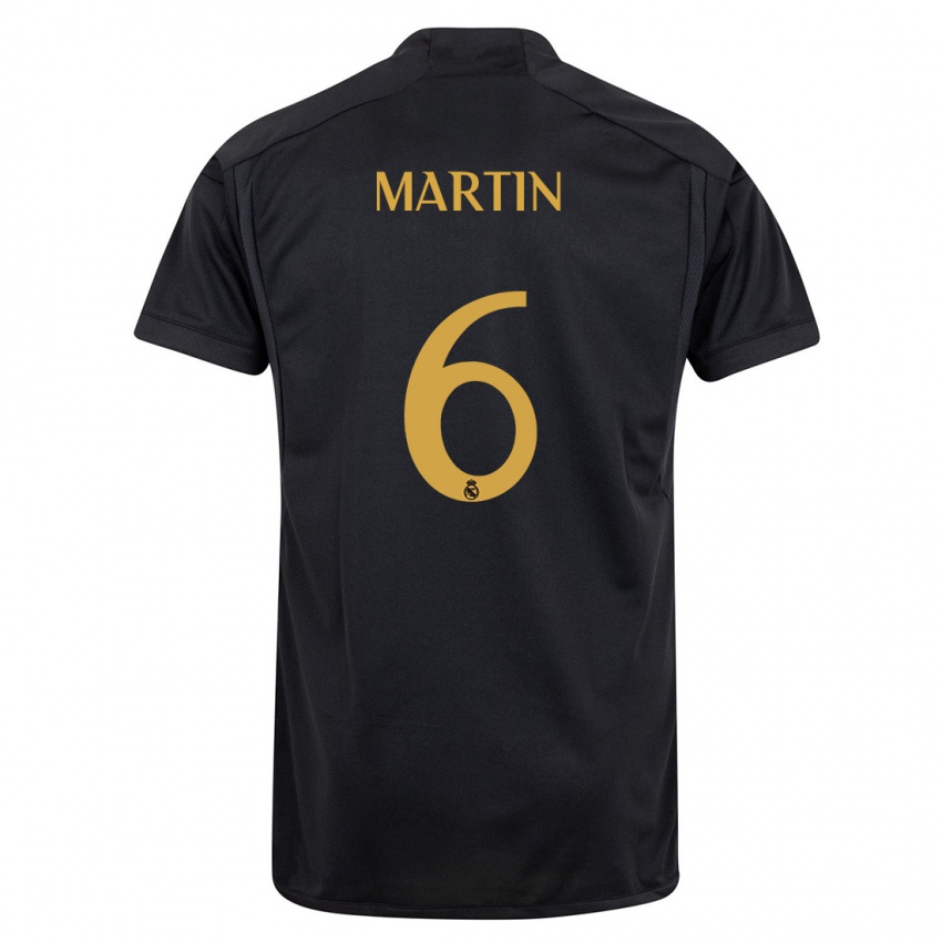 Kinder Mario Martin #6 Schwarz Ausweichtrikot Trikot 2023/24 T-Shirt Österreich