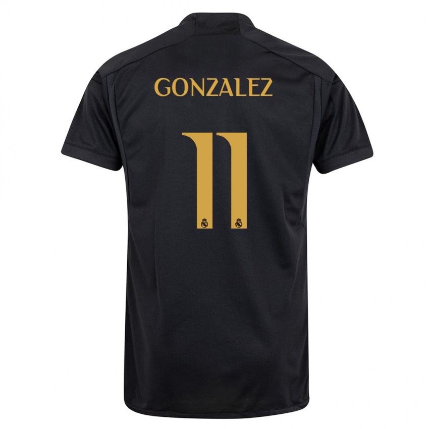 Kinder Peter Gonzalez #11 Schwarz Ausweichtrikot Trikot 2023/24 T-Shirt Österreich