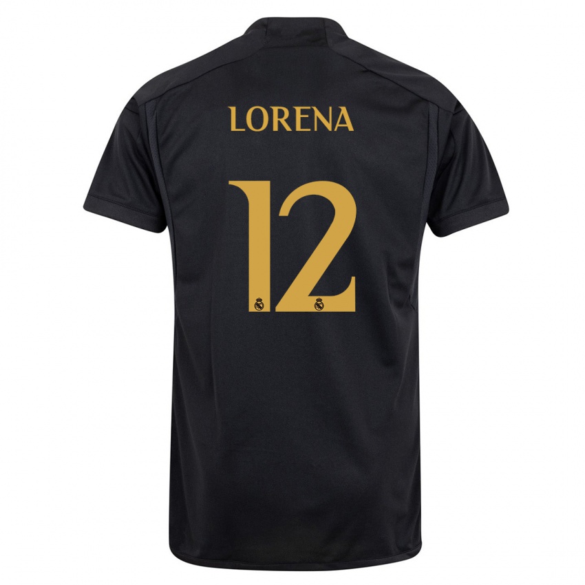 Kinder Lorena Navarro #12 Schwarz Ausweichtrikot Trikot 2023/24 T-Shirt Österreich