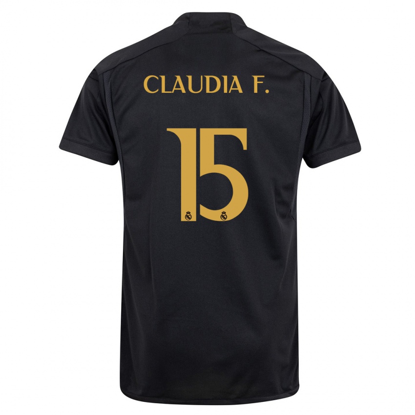 Kinder Claudia Florentino #15 Schwarz Ausweichtrikot Trikot 2023/24 T-Shirt Österreich