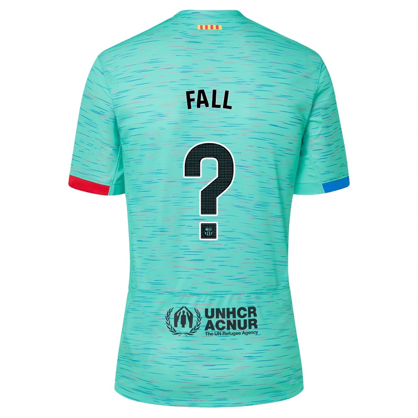 Kinder Mamadou Fall #0 Helles Aqua Ausweichtrikot Trikot 2023/24 T-Shirt Österreich