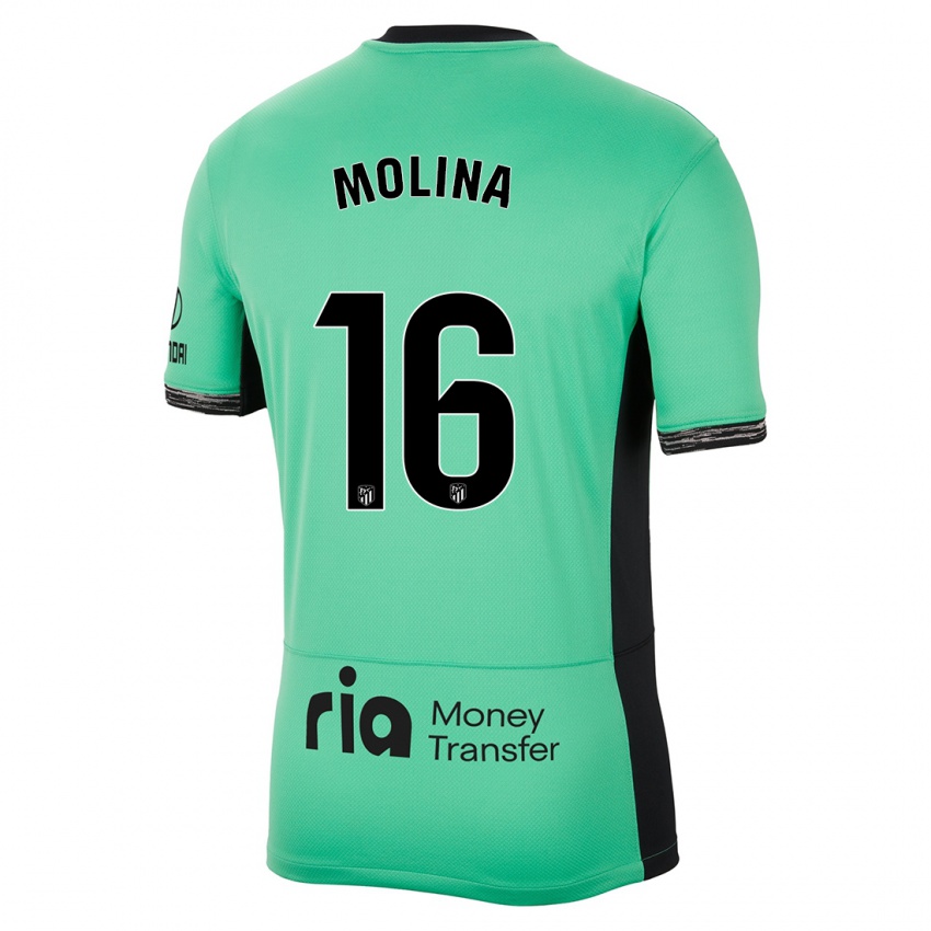 Kinder Nahuel Molina #16 Frühlingsgrün Ausweichtrikot Trikot 2023/24 T-Shirt Österreich