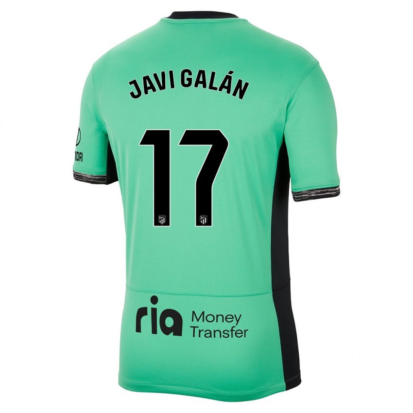 Kinder Javi Galán #17 Frühlingsgrün Ausweichtrikot Trikot 2023/24 T-Shirt Österreich