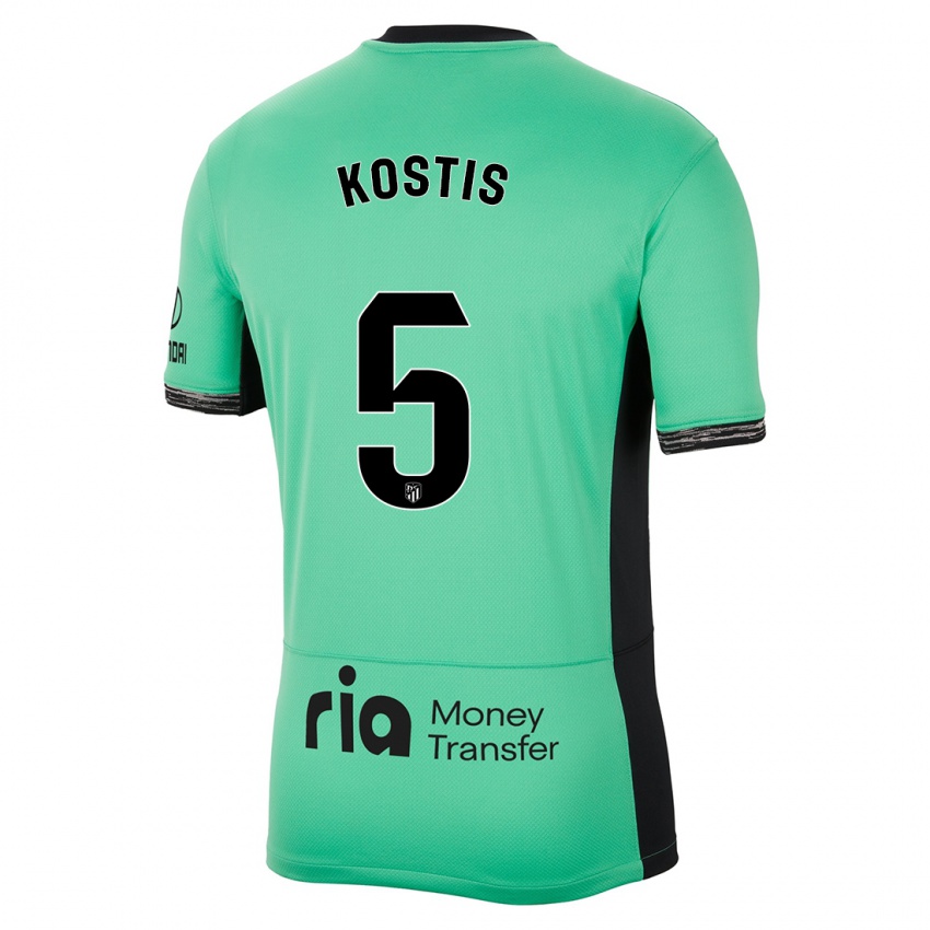 Kinder Ilias Kostis #5 Frühlingsgrün Ausweichtrikot Trikot 2023/24 T-Shirt Österreich