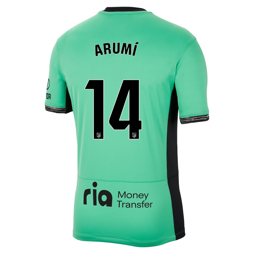 Kinder Joel Arumí #14 Frühlingsgrün Ausweichtrikot Trikot 2023/24 T-Shirt Österreich