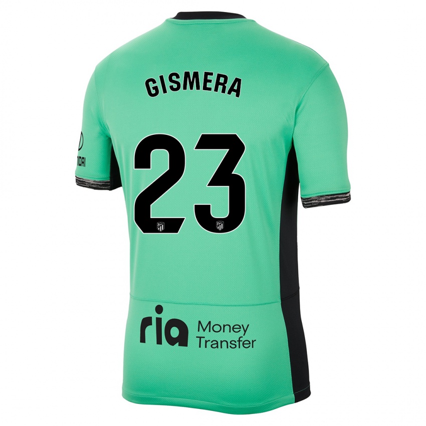 Kinder Aitor Gismera #23 Frühlingsgrün Ausweichtrikot Trikot 2023/24 T-Shirt Österreich