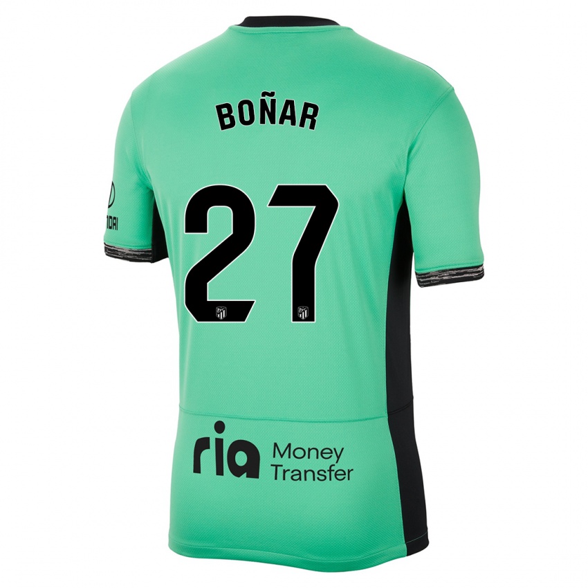 Kinder Javier Boñar #27 Frühlingsgrün Ausweichtrikot Trikot 2023/24 T-Shirt Österreich