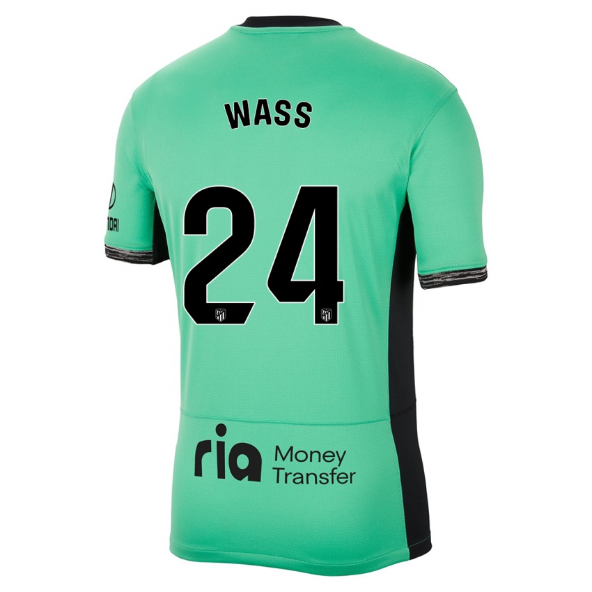 Kinder Daniel Wass #24 Frühlingsgrün Ausweichtrikot Trikot 2023/24 T-Shirt Österreich