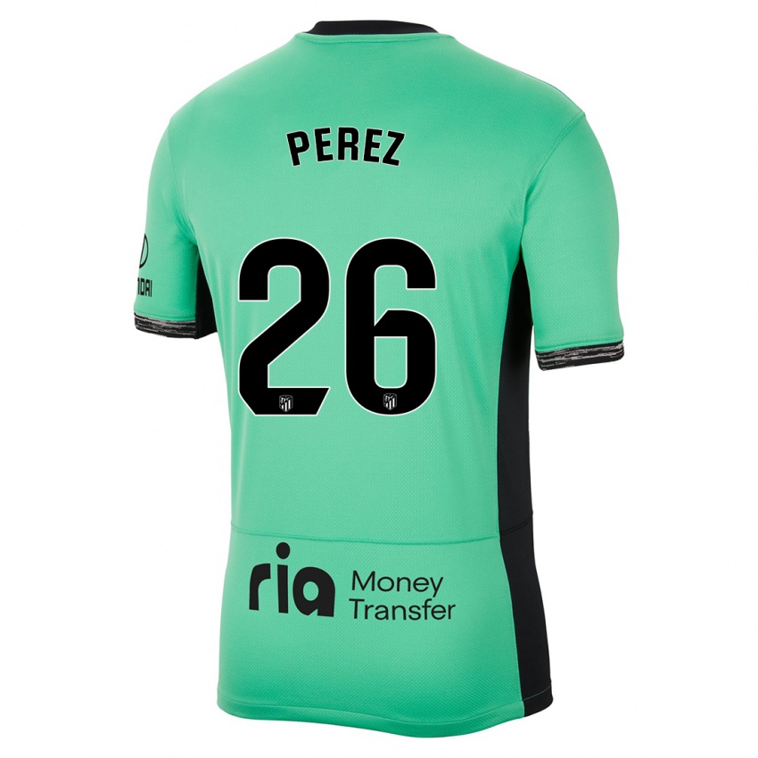 Kinder Xenia Perez #26 Frühlingsgrün Ausweichtrikot Trikot 2023/24 T-Shirt Österreich