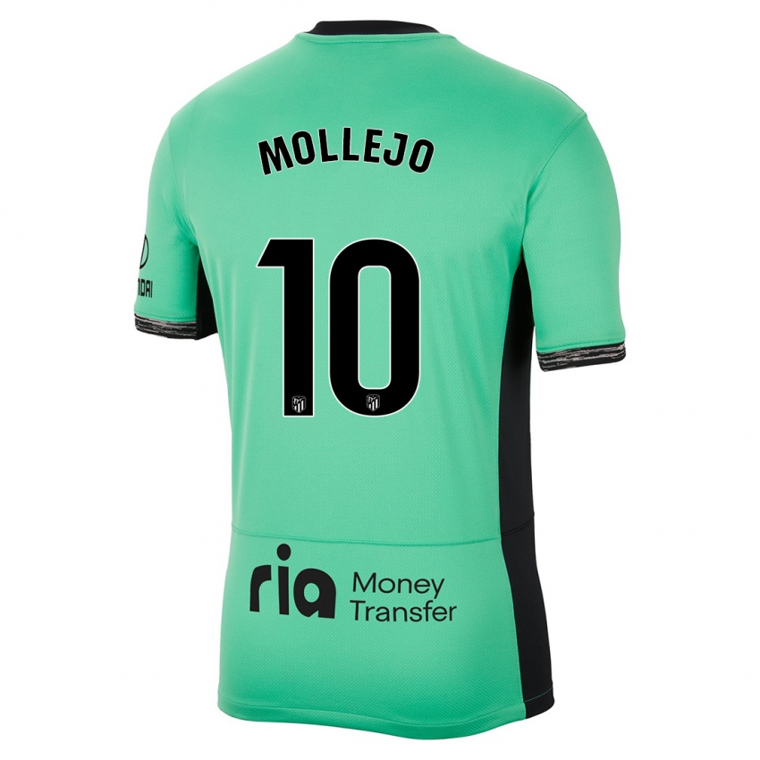 Kinder Victor Mollejo #10 Frühlingsgrün Ausweichtrikot Trikot 2023/24 T-Shirt Österreich