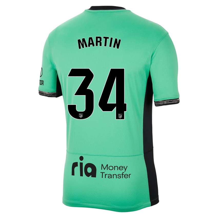 Kinder Carlos Martin #34 Frühlingsgrün Ausweichtrikot Trikot 2023/24 T-Shirt Österreich