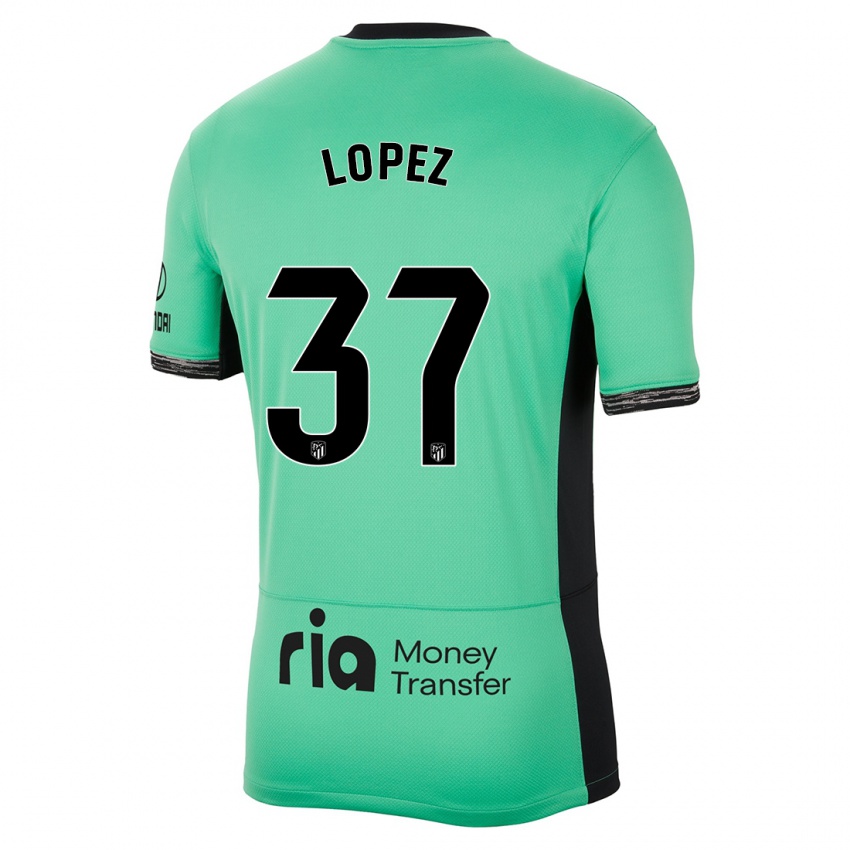 Kinder Alex Lopez #37 Frühlingsgrün Ausweichtrikot Trikot 2023/24 T-Shirt Österreich