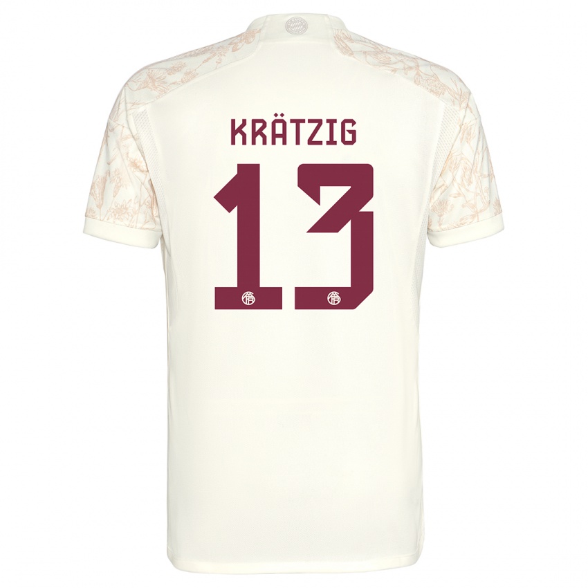 Kinder Frans Krätzig #13 Cremefarben Ausweichtrikot Trikot 2023/24 T-Shirt Österreich