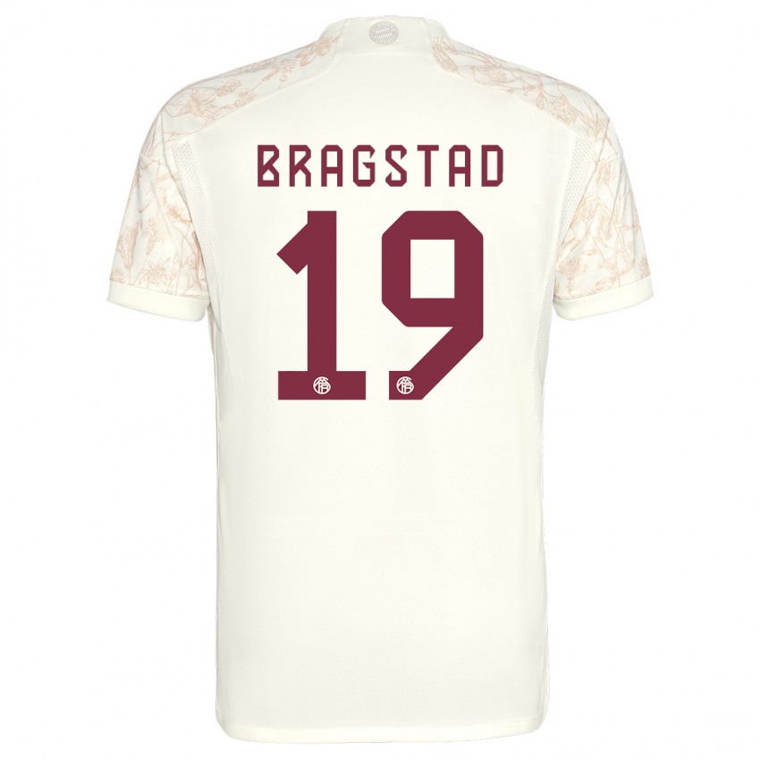 Kinder Emilie Bragstad #19 Cremefarben Ausweichtrikot Trikot 2023/24 T-Shirt Österreich