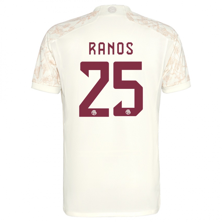 Kinder Grant-Leon Ranos #25 Cremefarben Ausweichtrikot Trikot 2023/24 T-Shirt Österreich