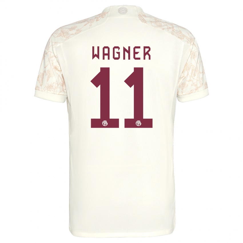 Kinder Ricardo Wagner #11 Cremefarben Ausweichtrikot Trikot 2023/24 T-Shirt Österreich