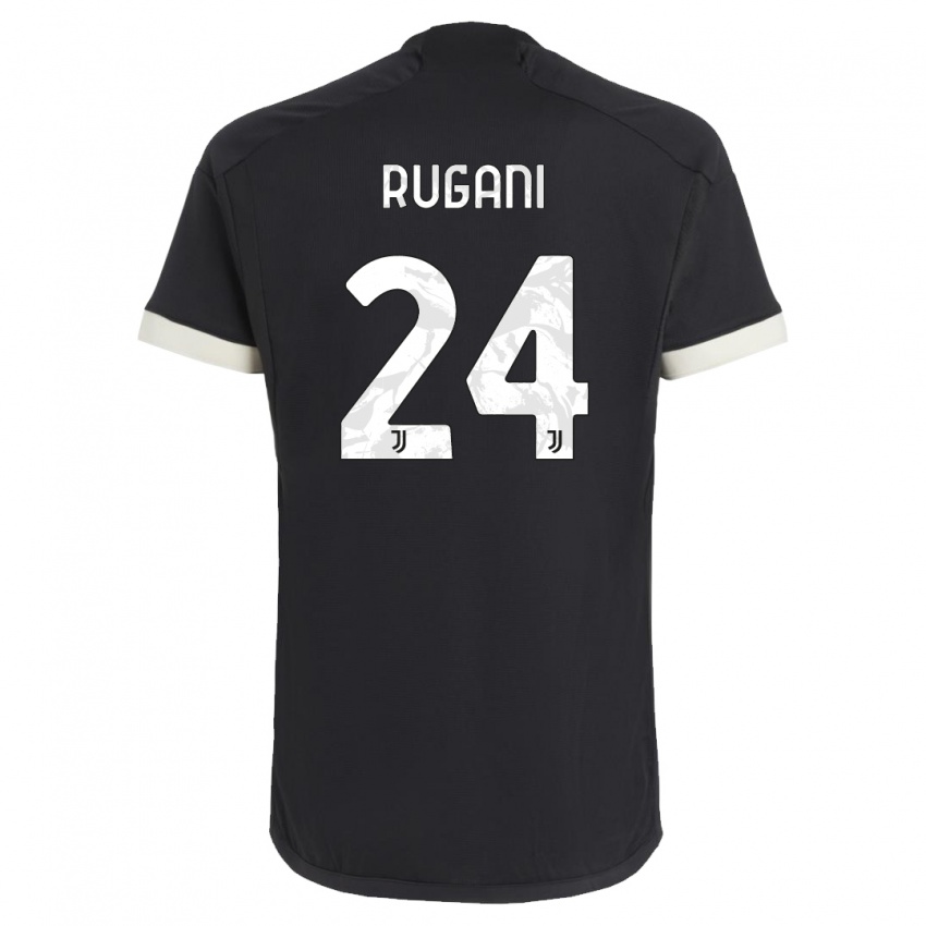 Kinder Daniele Rugani #24 Schwarz Ausweichtrikot Trikot 2023/24 T-Shirt Österreich