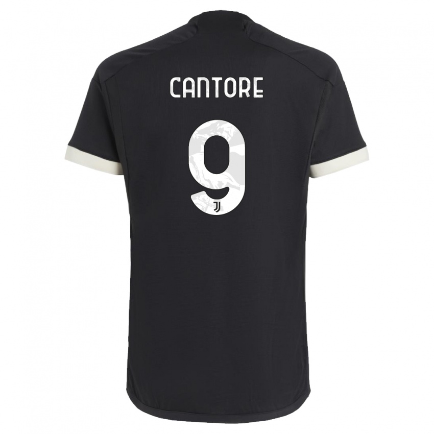 Kinder Sofia Cantore #9 Schwarz Ausweichtrikot Trikot 2023/24 T-Shirt Österreich