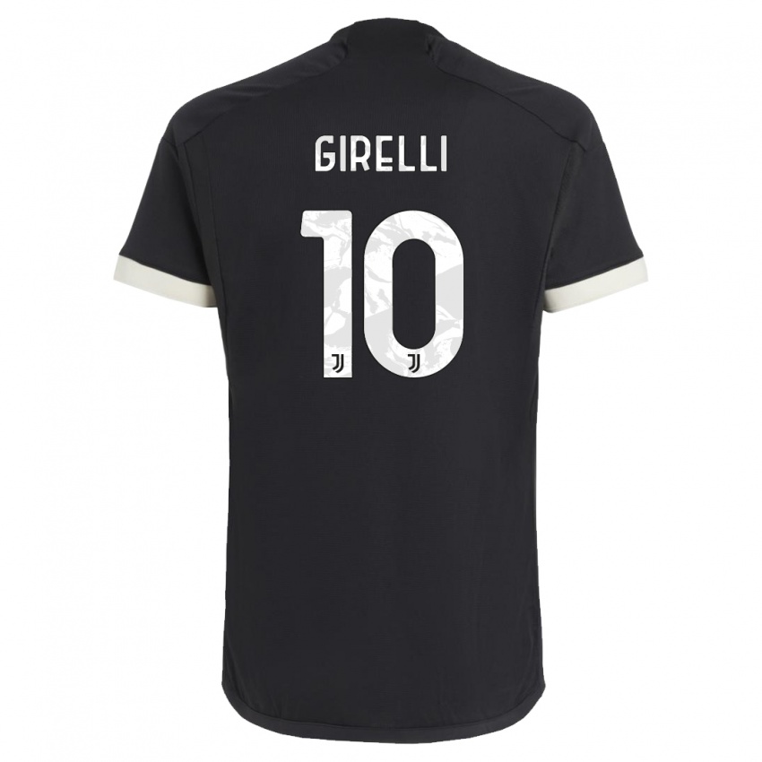 Kinder Cristiana Girelli #10 Schwarz Ausweichtrikot Trikot 2023/24 T-Shirt Österreich