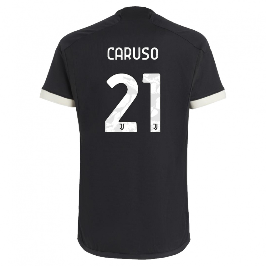 Kinder Arianna Caruso #21 Schwarz Ausweichtrikot Trikot 2023/24 T-Shirt Österreich