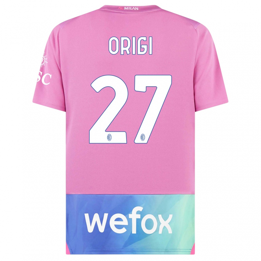 Kinder Divock Origi #27 Pink Lila Ausweichtrikot Trikot 2023/24 T-Shirt Österreich