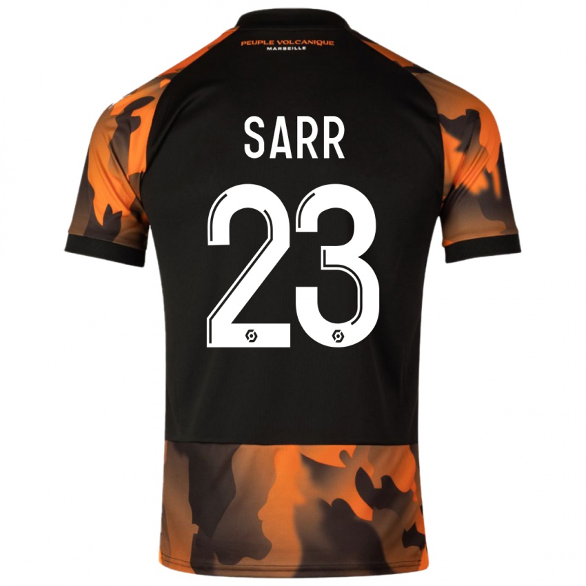 Kinder Ismaïla Sarr #23 Schwarzorange Ausweichtrikot Trikot 2023/24 T-Shirt Österreich