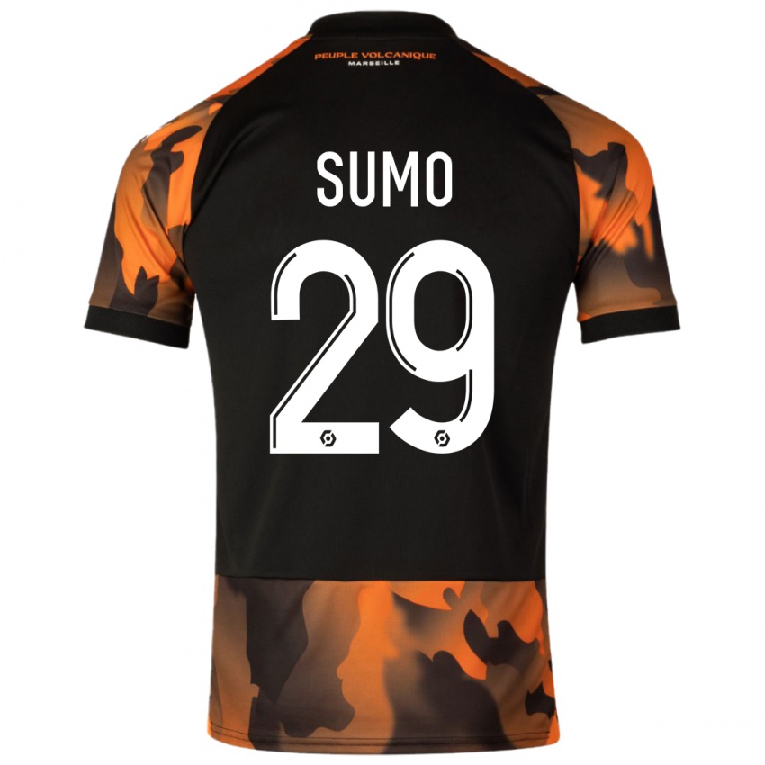 Kinder Eva Sumo #29 Schwarzorange Ausweichtrikot Trikot 2023/24 T-Shirt Österreich