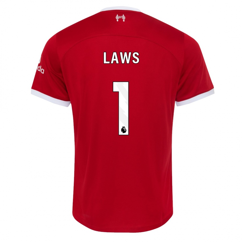 Herren Rachael Laws #1 Rot Heimtrikot Trikot 2023/24 T-Shirt Österreich