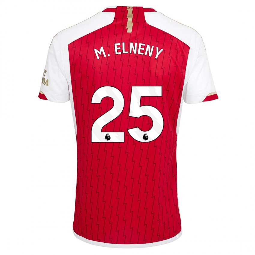 Herren Mohamed Elneny #25 Rot Heimtrikot Trikot 2023/24 T-Shirt Österreich