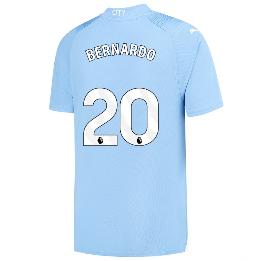 Herren Bernardo Silva #20 Hellblau Heimtrikot Trikot 2023/24 T-Shirt Österreich