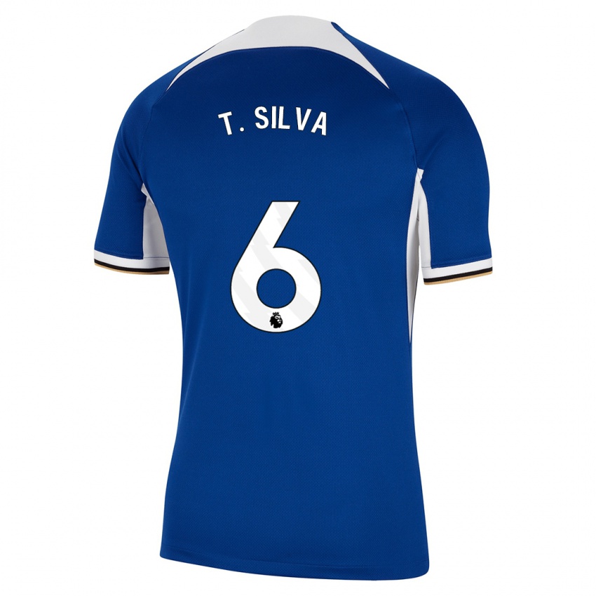 Herren Thiago Silva #6 Blau Heimtrikot Trikot 2023/24 T-Shirt Österreich
