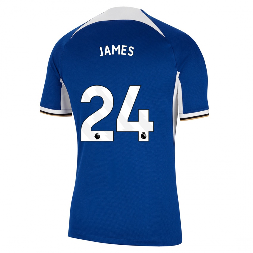 Herren Reece James #24 Blau Heimtrikot Trikot 2023/24 T-Shirt Österreich