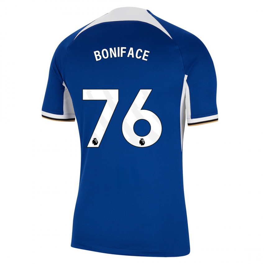 Herren Somto Boniface #76 Blau Heimtrikot Trikot 2023/24 T-Shirt Österreich