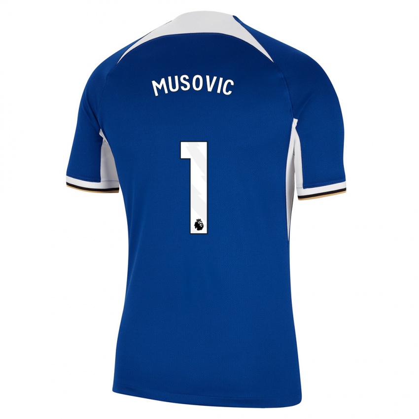 Herren Zecira Musovic #1 Blau Heimtrikot Trikot 2023/24 T-Shirt Österreich