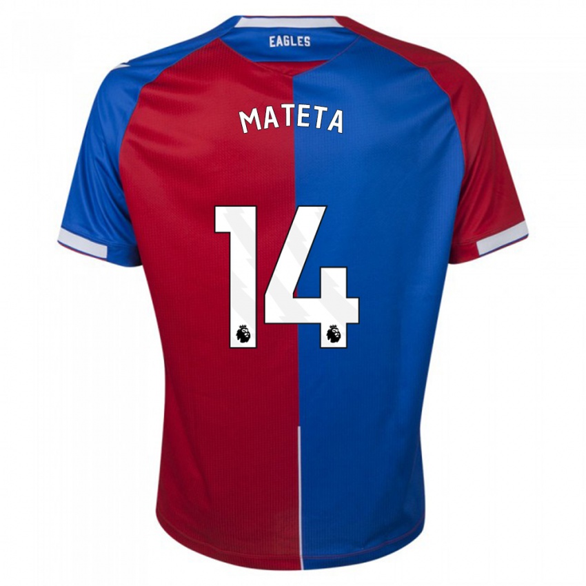 Herren Jean-Philippe Mateta #14 Rot Blau Heimtrikot Trikot 2023/24 T-Shirt Österreich