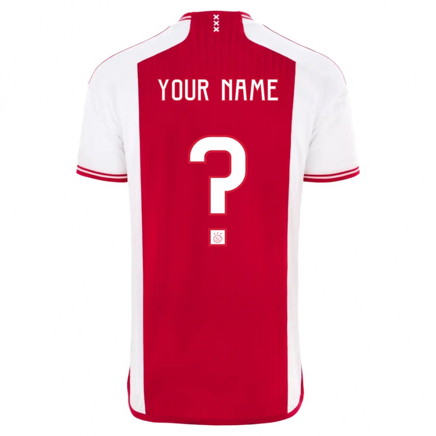Herren Ihren Namen #0 Rot-Weiss Heimtrikot Trikot 2023/24 T-Shirt Österreich