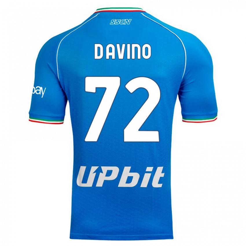 Herren Luigi D'avino #72 Himmelblau Heimtrikot Trikot 2023/24 T-Shirt Österreich