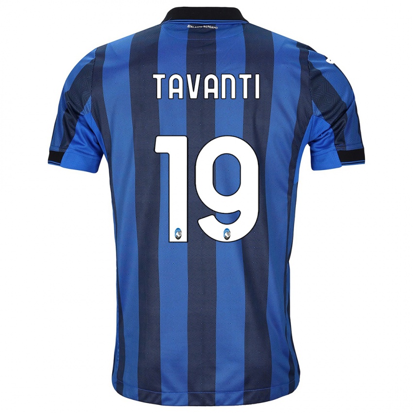 Herren Mattia Tavanti #19 Schwarz Blau Heimtrikot Trikot 2023/24 T-Shirt Österreich