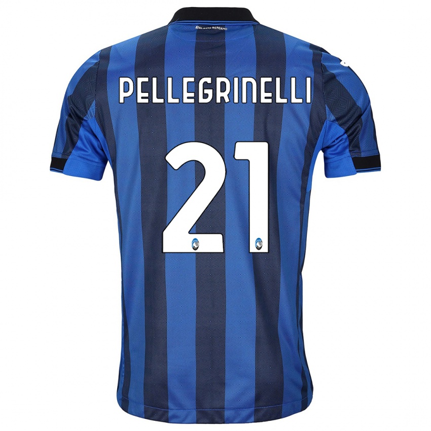 Herren Giorgia Pellegrinelli #21 Schwarz Blau Heimtrikot Trikot 2023/24 T-Shirt Österreich