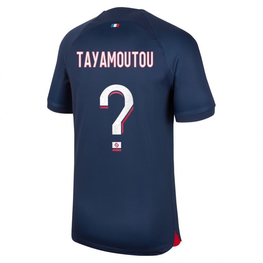 Herren Enzo Tayamoutou #0 Blau Rot Heimtrikot Trikot 2023/24 T-Shirt Österreich