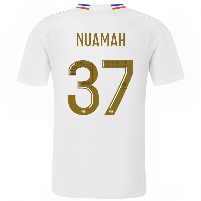 Herren Ernest Nuamah #37 Weiß Heimtrikot Trikot 2023/24 T-Shirt Österreich