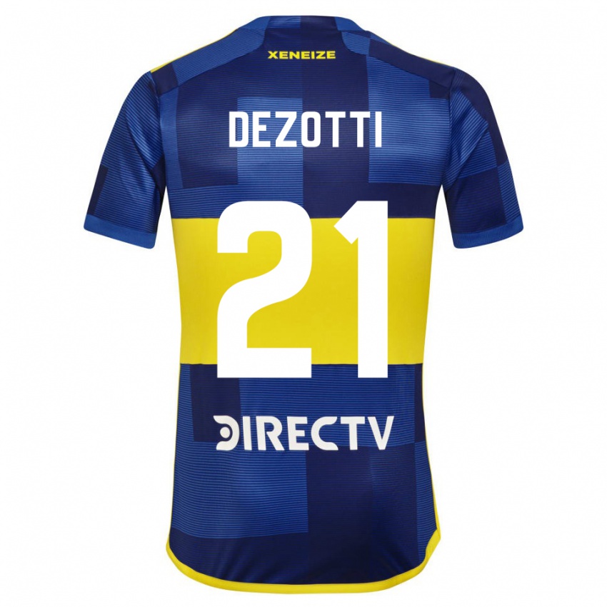 Herren Martina Dezotti #21 Dunkelblau Gelb Heimtrikot Trikot 2023/24 T-Shirt Österreich