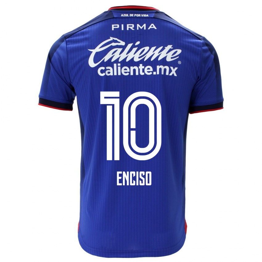 Herren Martha Enciso #10 Blau Heimtrikot Trikot 2023/24 T-Shirt Österreich