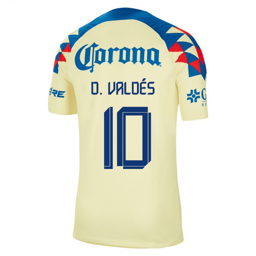 Herren Diego Valdes #10 Gelb Heimtrikot Trikot 2023/24 T-Shirt Österreich