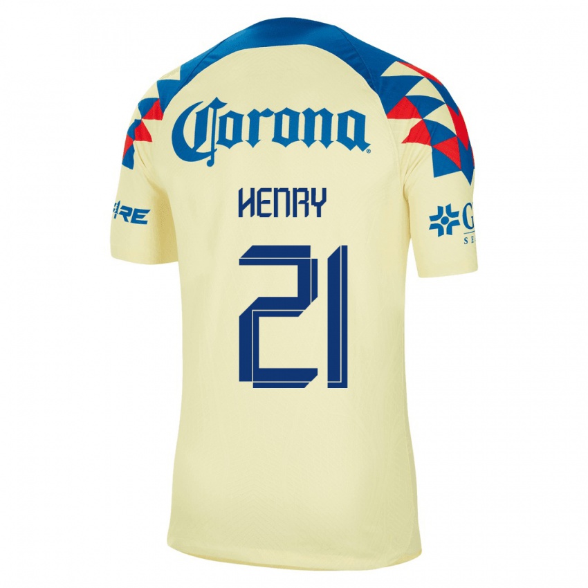 Herren Henry Martin #21 Gelb Heimtrikot Trikot 2023/24 T-Shirt Österreich