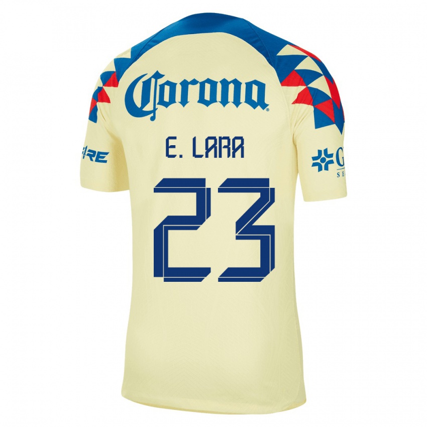 Herren Emilio Lara #23 Gelb Heimtrikot Trikot 2023/24 T-Shirt Österreich