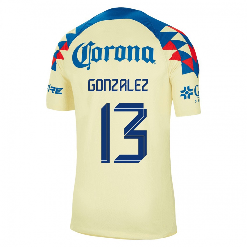 Herren Eva Gonzalez #13 Gelb Heimtrikot Trikot 2023/24 T-Shirt Österreich