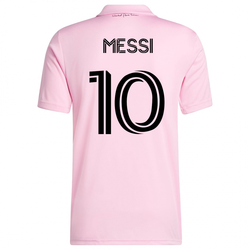 Herren Lionel Messi #10 Rosa Heimtrikot Trikot 2023/24 T-Shirt Österreich